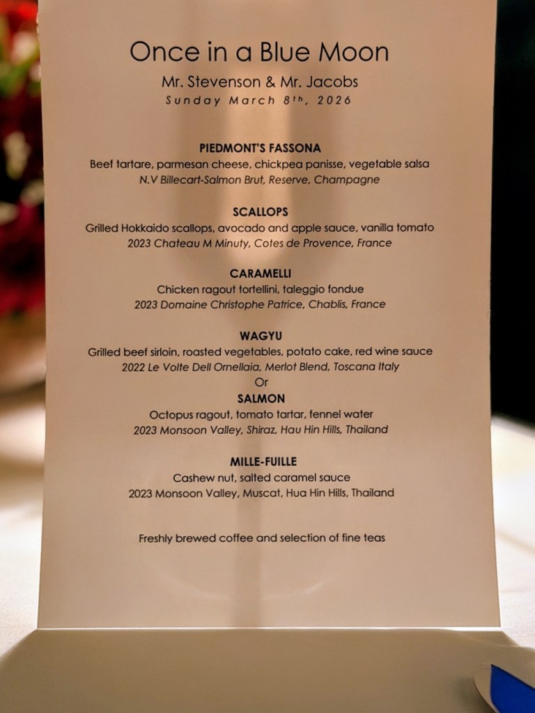 dinner menu
